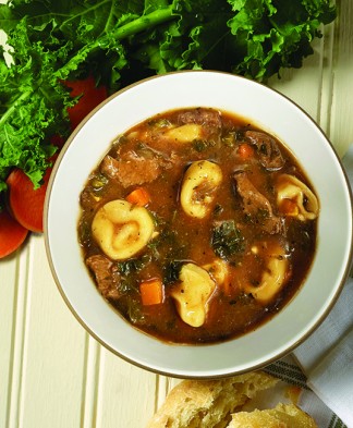 Italian Style Beef & Tortellini Soup