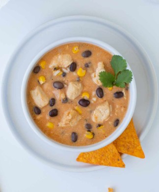 Cheesy Chicken Enchilada Soup