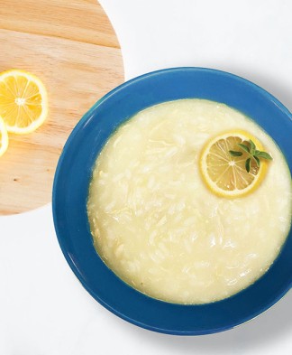 Greek Style Lemon Chicken & Rice Soup