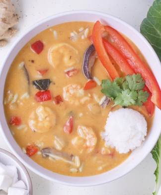 Thai Style Coconut Shrimp Soup