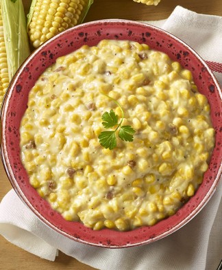 Creamed Corn with Uncured Bacon