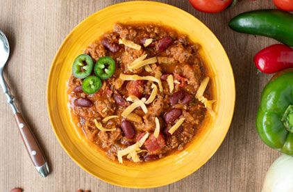 BEEF CHILI with beans